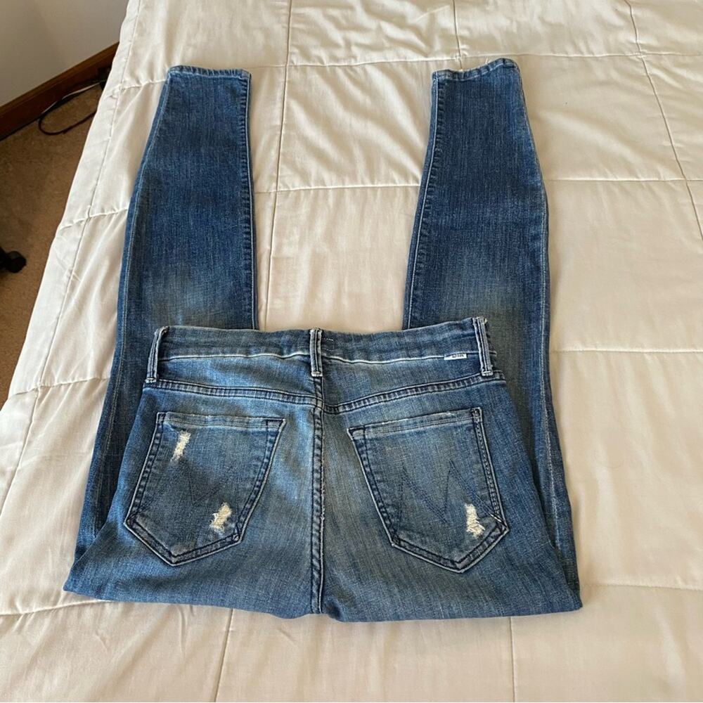 Mother The Looker Homebound Dark Wash Straight Leg Jeans Women’s Sz 26 - Picture 15 of 16